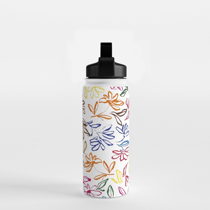 Picasso Dancing Flowers Water Bottle Gallery Image 2