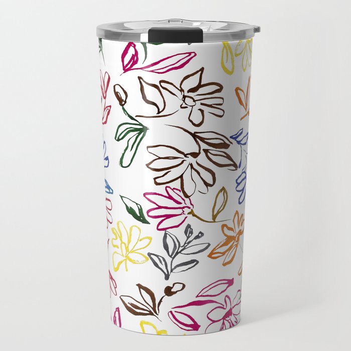 Picasso Dancing Flowers Travel Mug Gallery Image 1