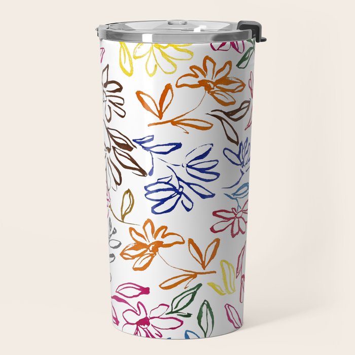 Picasso Dancing Flowers Travel Mug Gallery Image 2