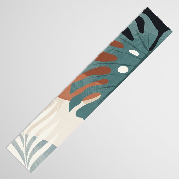 Abstract Art Tropical Leaves  Table Runner Gallery Image 3