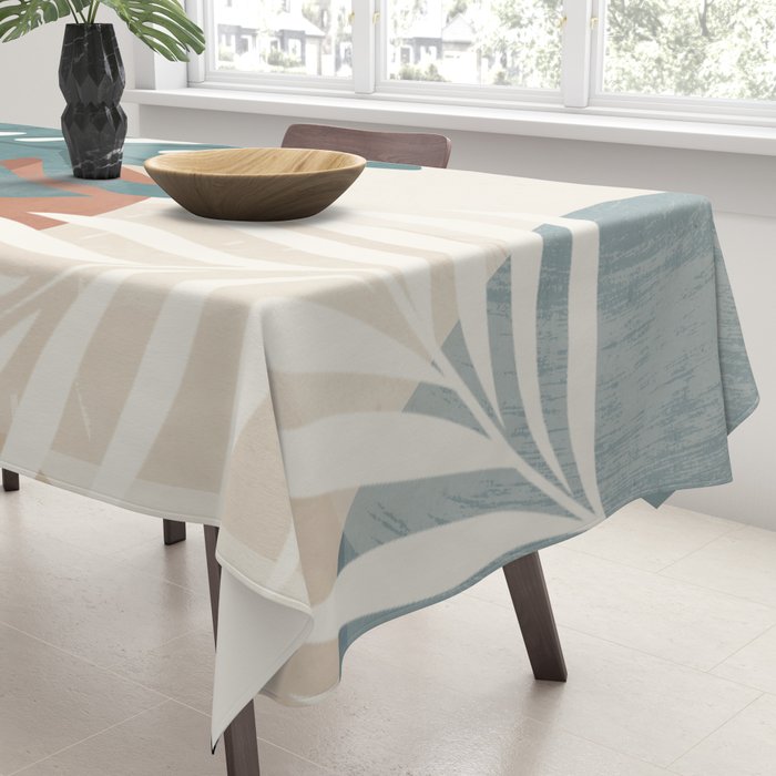 Abstract Art Tropical Leaves  Tablecloth Gallery Image 3