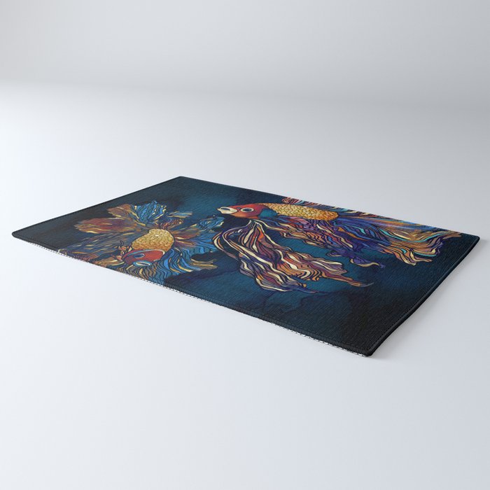 Metallic Betta Fish Rug Gallery Image 3