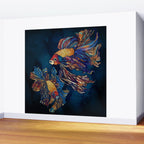 Metallic Betta Fish Wall Mural Gallery Image 2
