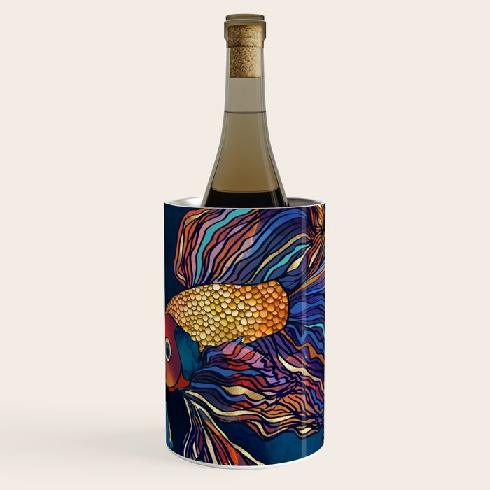 Metallic Betta Fish Wine Chiller Gallery Image 1