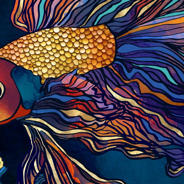 Metallic Betta Fish Coffee Mug Gallery Image 2