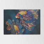 Metallic Betta Fish Rug Gallery Image 2