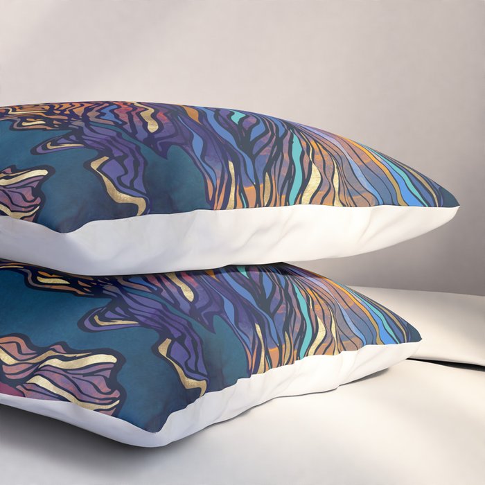 Metallic Betta Fish Pillow Sham Gallery Image 3
