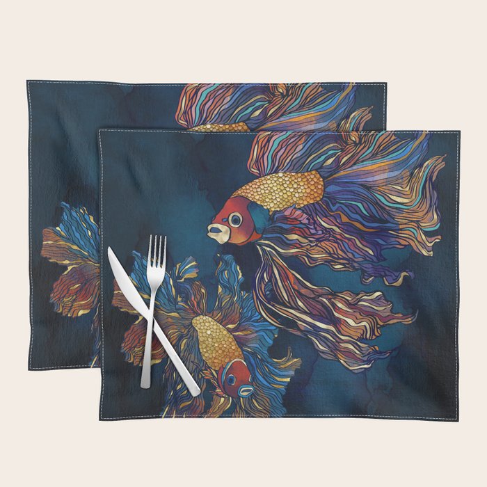 Metallic Betta Fish Placemat Gallery Image 1