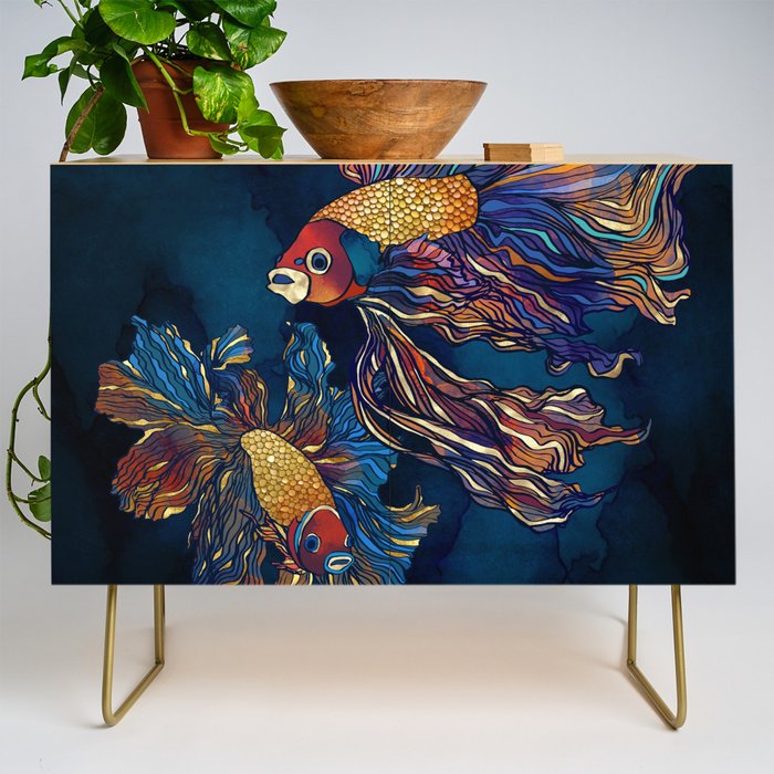 Metallic Betta Fish Credenza Gallery Image 1