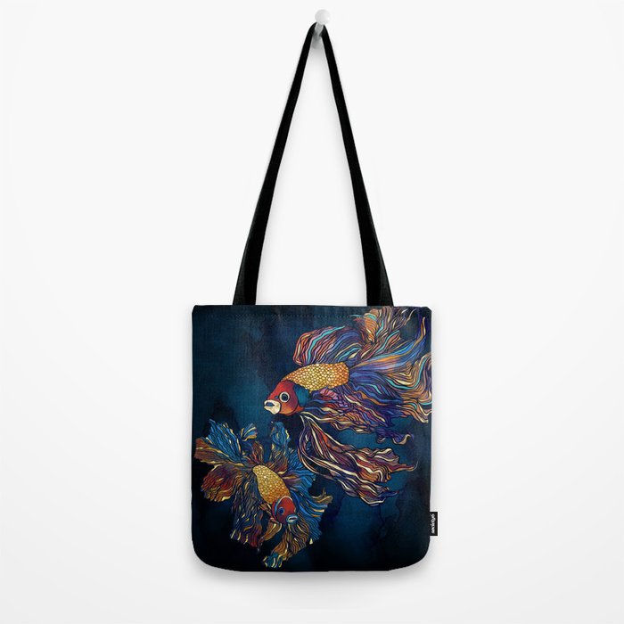 Metallic Betta Fish Tote Bag Gallery Image 2