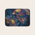 Metallic Betta Fish Bath Mat Gallery Image 1