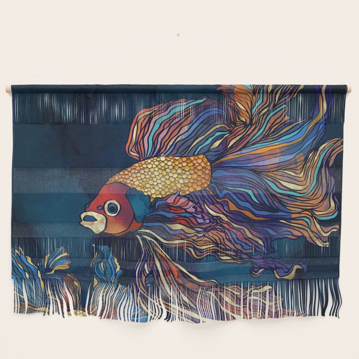 Metallic Betta Fish Wall Hanging Gallery Image 1
