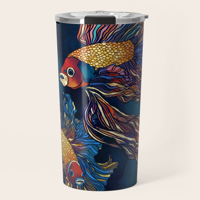 Metallic Betta Fish Travel Mug Gallery Image 1