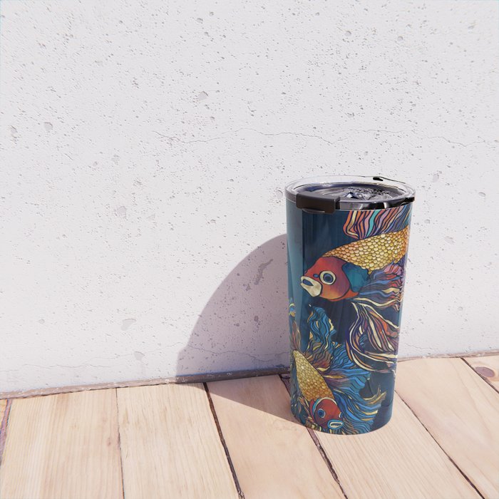 Metallic Betta Fish Travel Mug Gallery Image 4