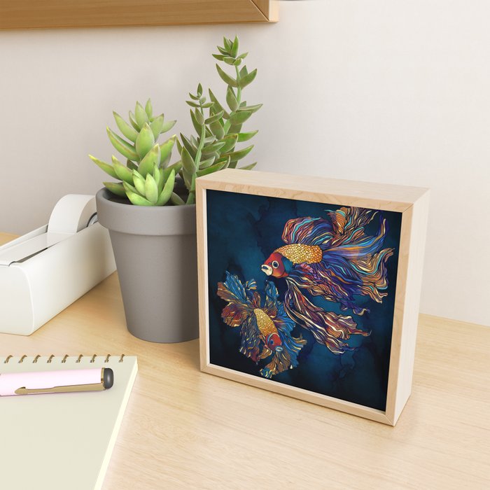 Metallic Betta Fish Mini Art Print Gallery Image 2