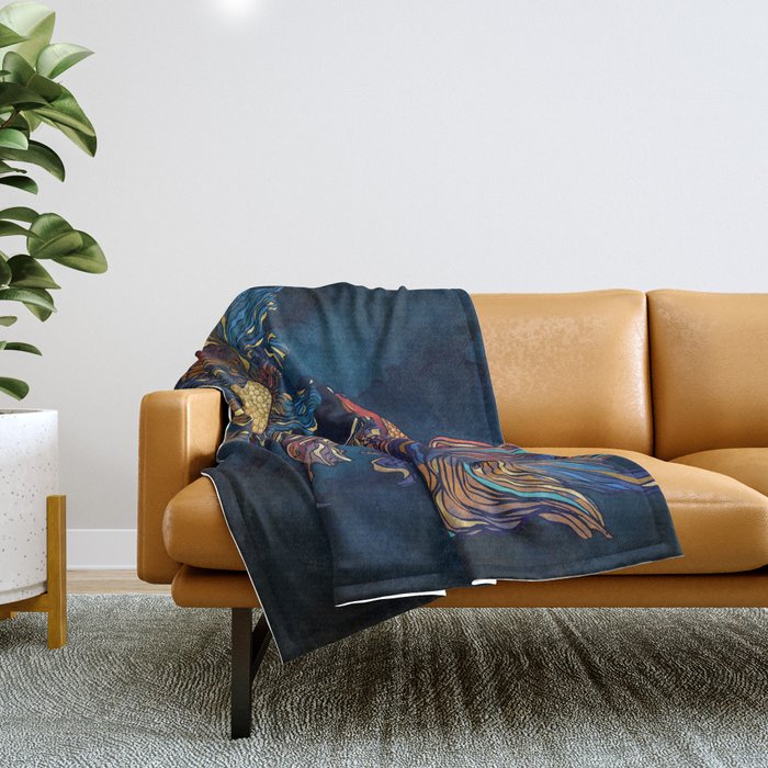 Metallic Betta Fish Throw Blanket Gallery Image 1