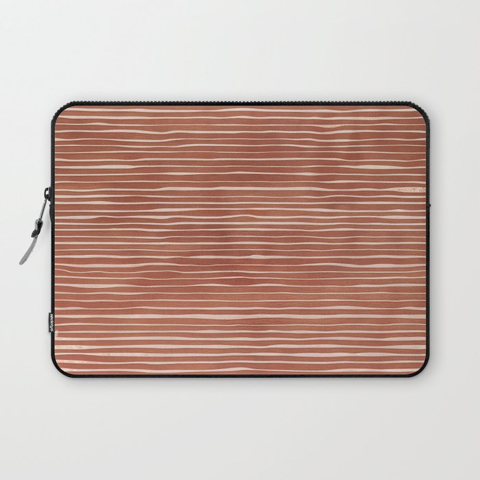 Nomad Terracotta Stripes Laptop Sleeve Gallery Image 1