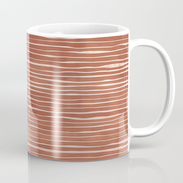 Nomad Terracotta Stripes Coffee Mug Gallery Image 1