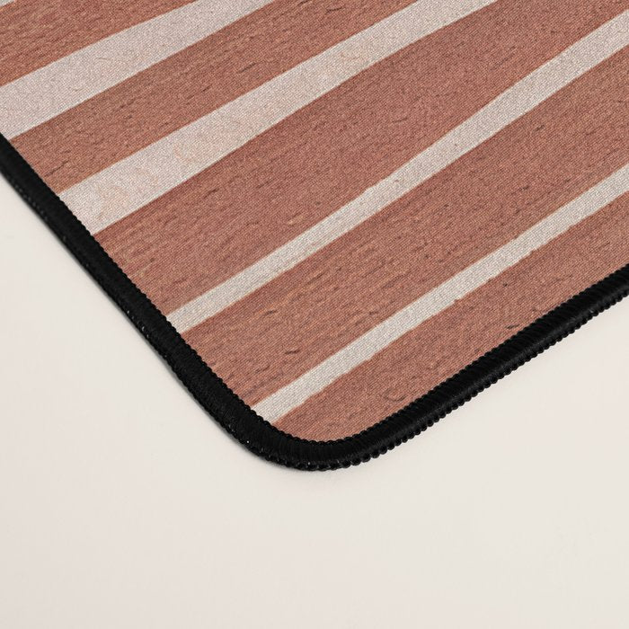 Nomad Terracotta Stripes Desk Mat Gallery Image 4