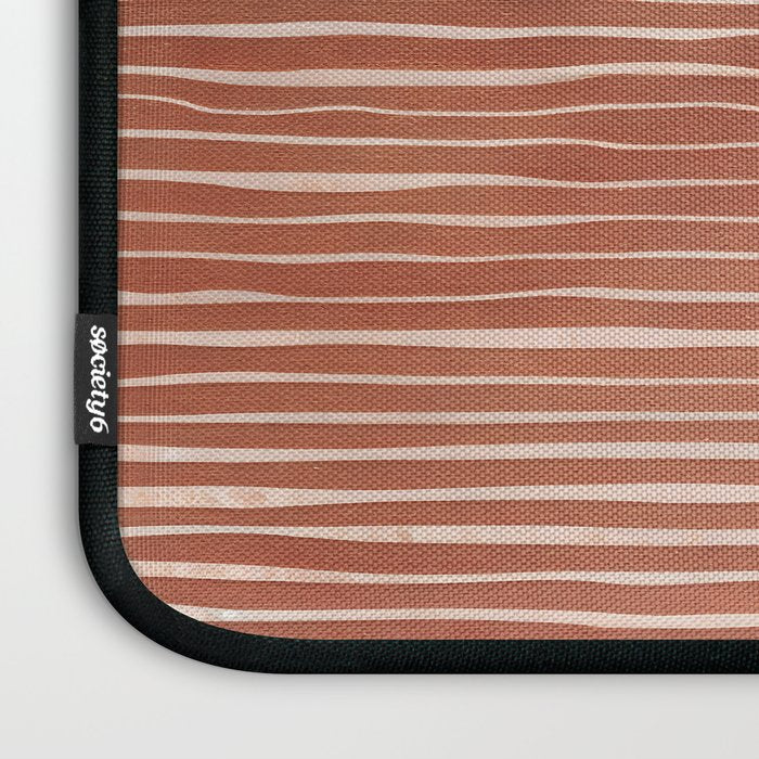 Nomad Terracotta Stripes Laptop Sleeve Gallery Image 3