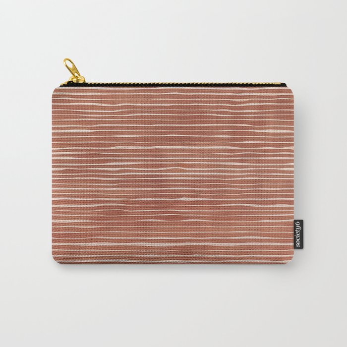 Nomad Terracotta Stripes Carry All Pouch Gallery Image 1
