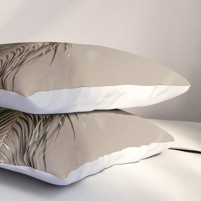 Mediterranean Spain Travel Palm Leaf Pillow Sham Gallery Image 3