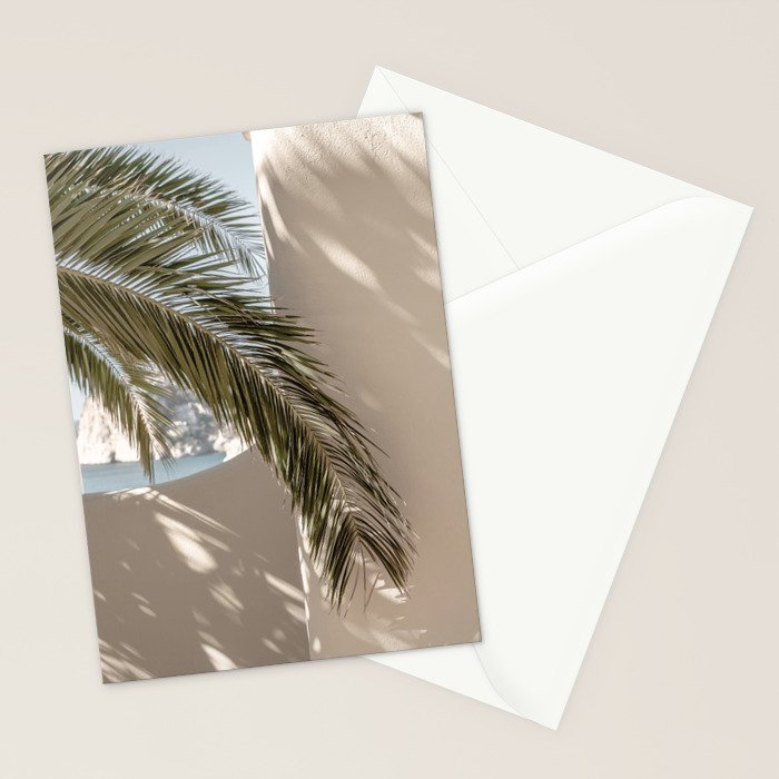 Mediterranean Spain Travel Palm Leaf Stationery Card Gallery Image 2