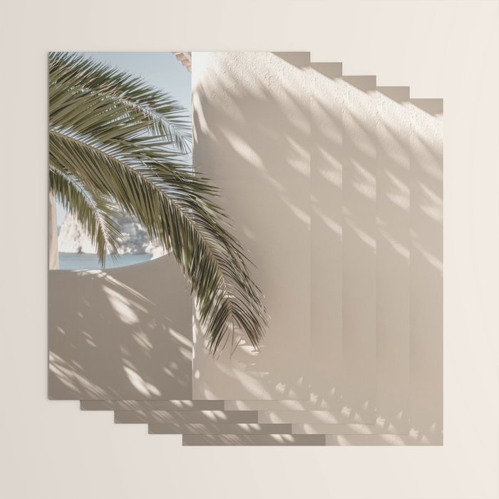 Mediterranean Spain Travel Palm Leaf Wrapping Paper Gallery Image 3