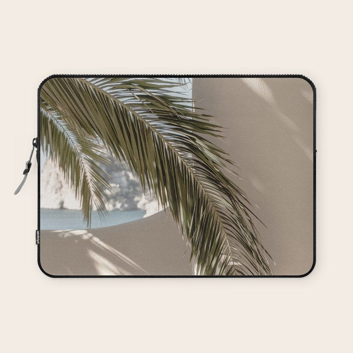 Mediterranean Spain Travel Palm Leaf Laptop Sleeve Gallery Image 1