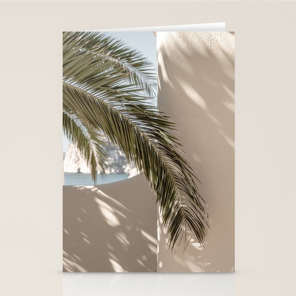 Mediterranean Spain Travel Palm Leaf Stationery Card Gallery Image 2