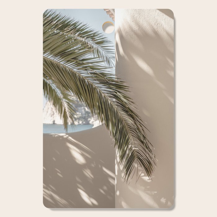 Mediterranean Spain Travel Palm Leaf Cutting Board Gallery Image 1