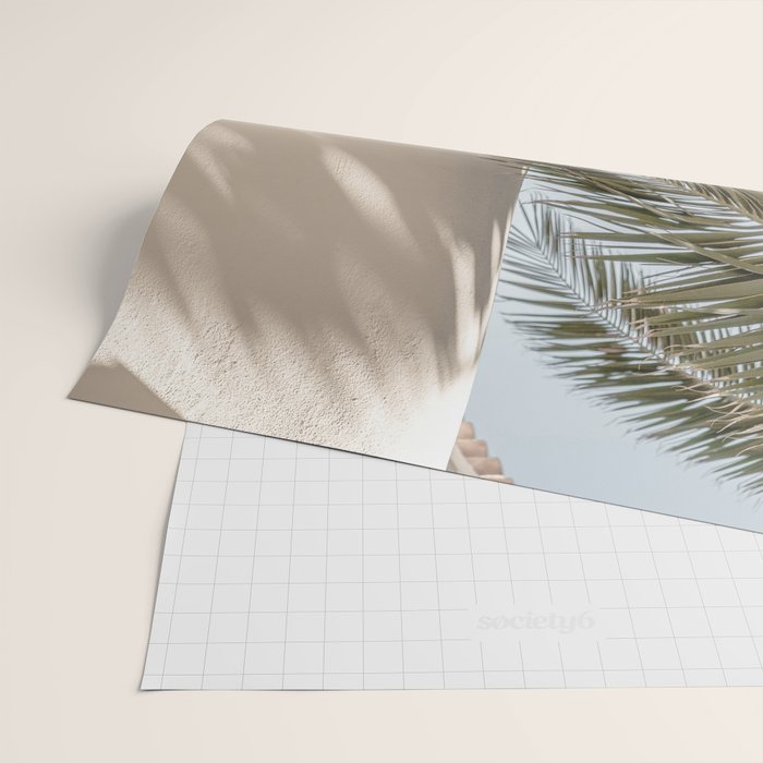 Mediterranean Spain Travel Palm Leaf Wrapping Paper Gallery Image 2