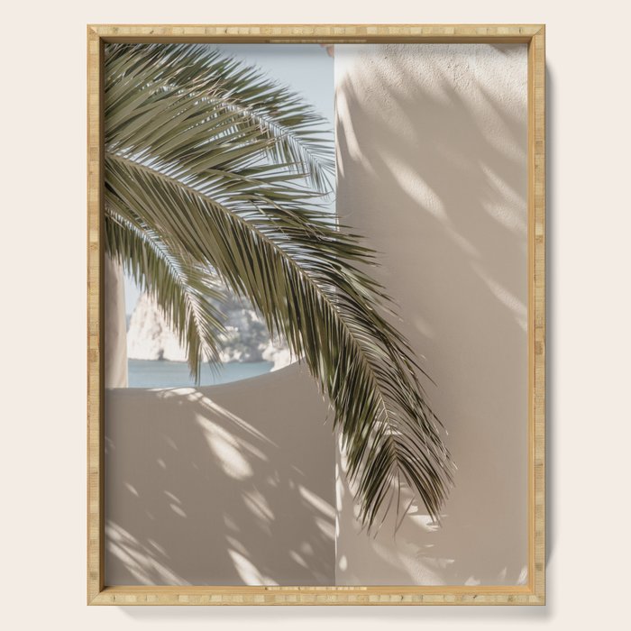 Mediterranean Spain Travel Palm Leaf Serving Tray Gallery Image 1