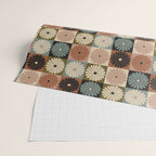Retro Flowers Check Pattern II Wrapping Paper Gallery Image 2