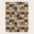 Retro Flowers Check Pattern II Poster Gallery Image 4