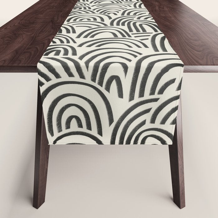Charcoal Arches #1 Table Runner Gallery Image 1