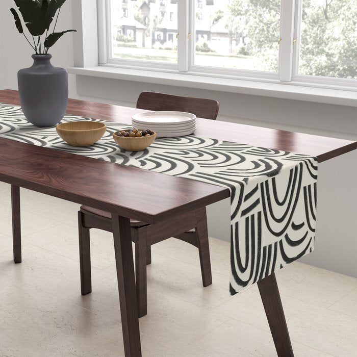 Charcoal Arches #1 Table Runner Gallery Image 2