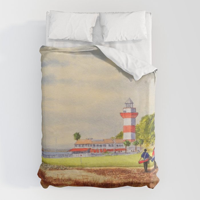 Harbor Town Golf Course 18th Hole South Carolina Duvet Cover Gallery Image 6