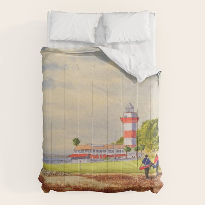 Harbor Town Golf Course 18th Hole South Carolina Comforter Gallery Image 6
