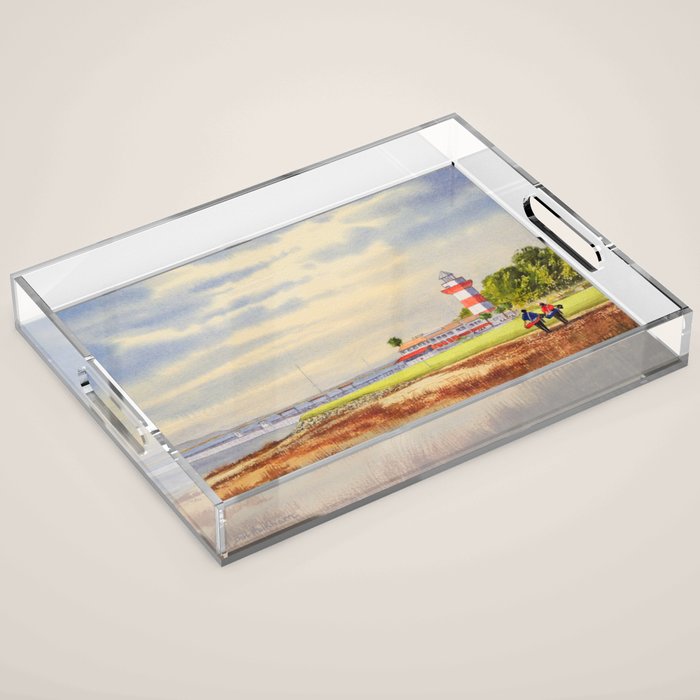 Harbor Town Golf Course 18th Hole South Carolina Acrylic Tray Gallery Image 1