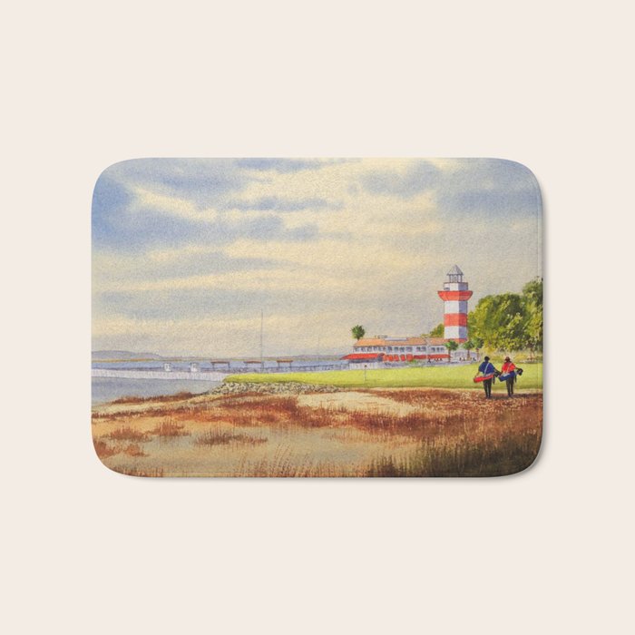 Harbor Town Golf Course 18th Hole South Carolina Bath Mat Gallery Image 1