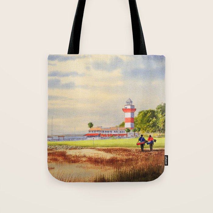 Harbor Town Golf Course 18th Hole South Carolina Tote Bag Gallery Image 1