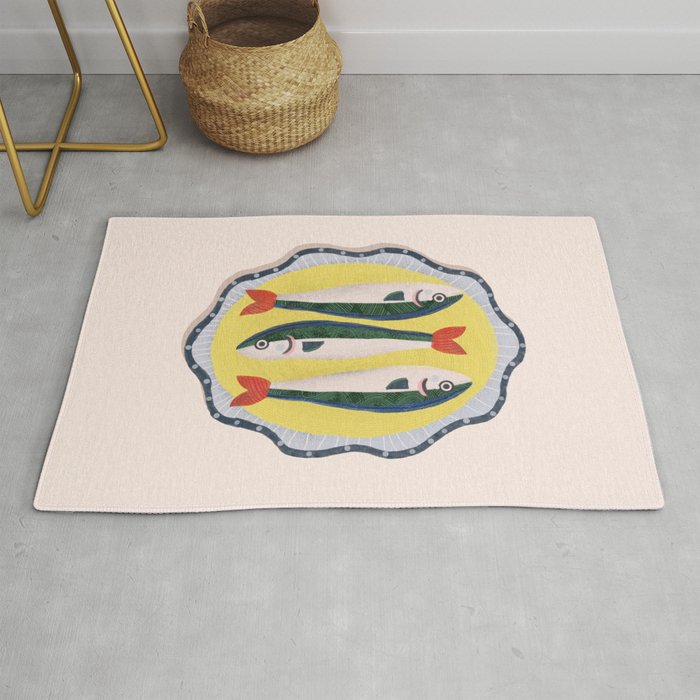 Fish On A Plate Rug Gallery Image 1