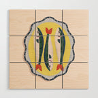 Fish On A Plate Wood Wall Art Gallery Image 1