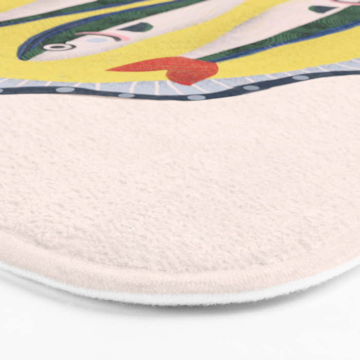 Fish On A Plate Bath Mat Gallery Image 3