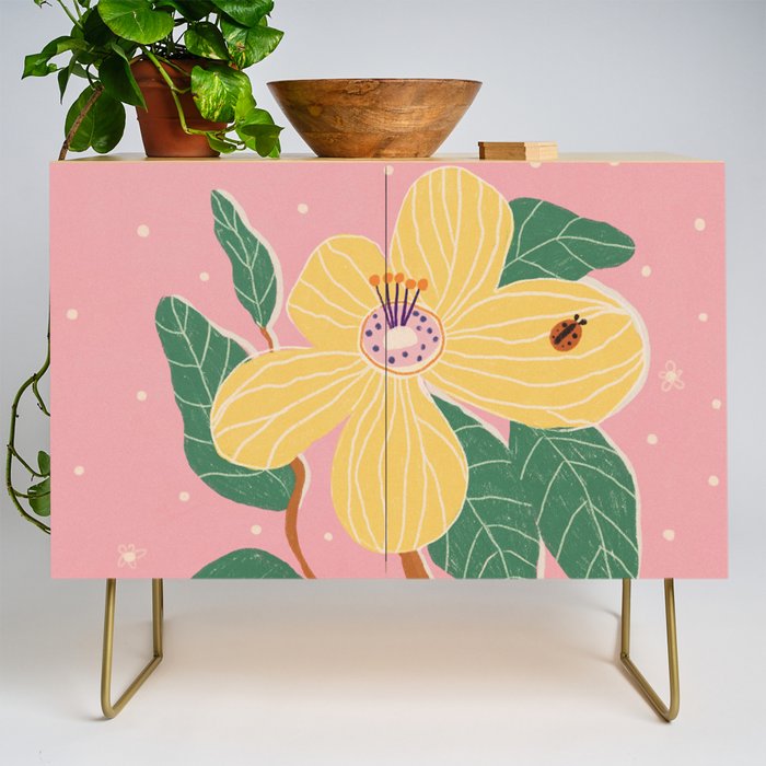 Magnolia pink Credenza Gallery Image 1