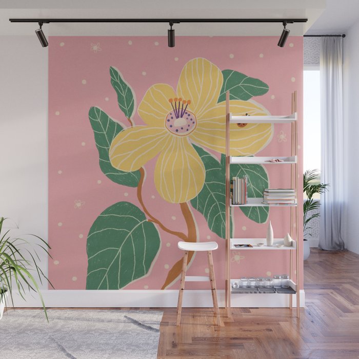Magnolia pink Wall Mural Gallery Image 1