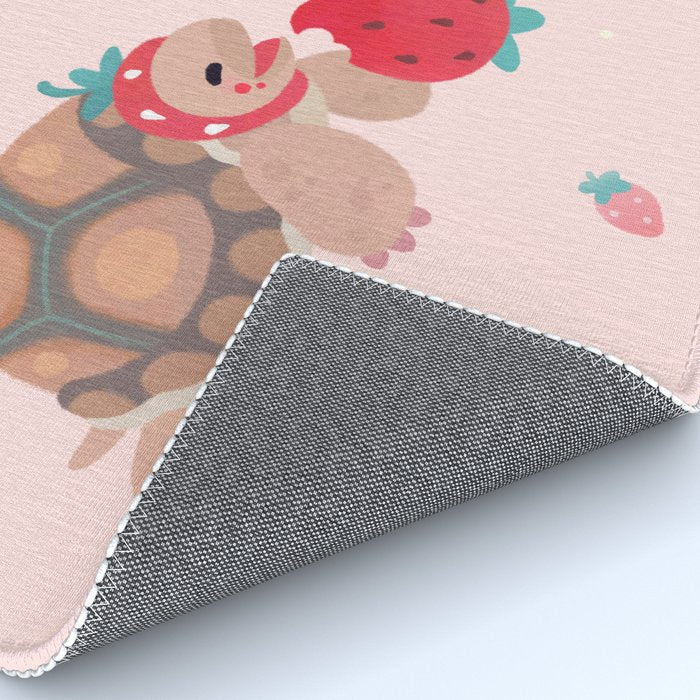 Tortoises love strawberries Rug Gallery Image 4