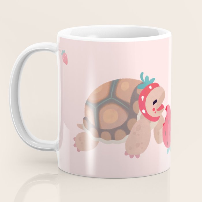 Tortoises love strawberries Coffee Mug Gallery Image 3