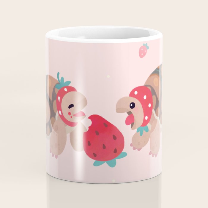 Tortoises love strawberries Coffee Mug Gallery Image 4